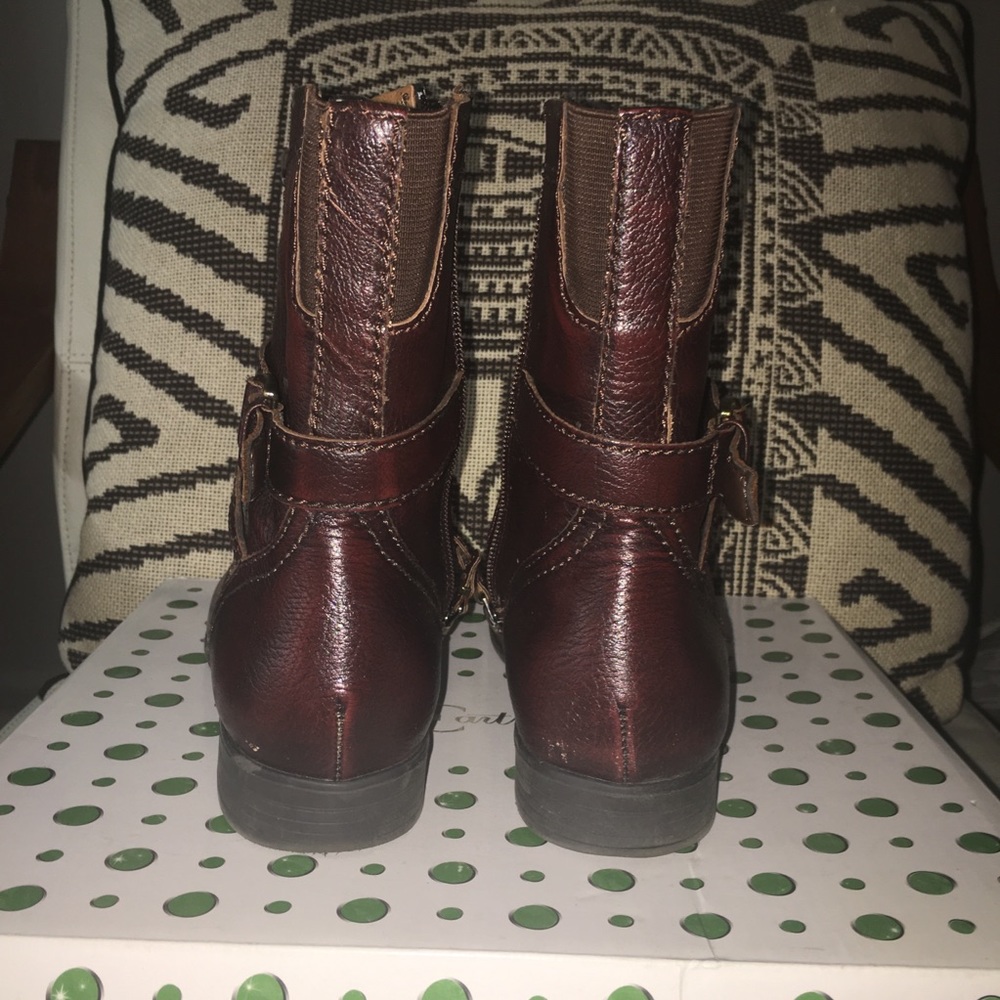 Brick Grained Leather Boots - Picture 4 of 7